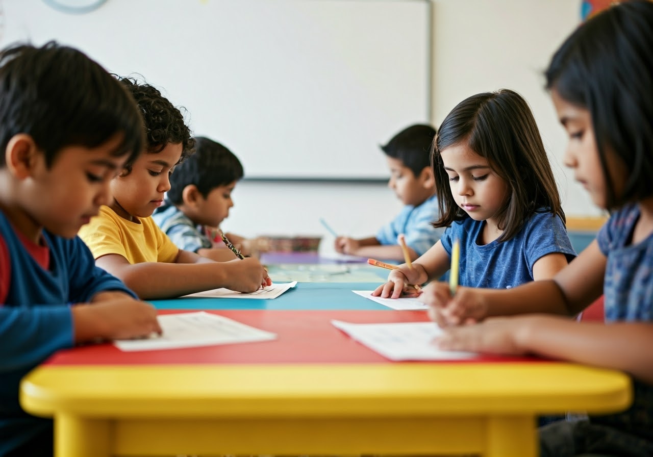 Language and math class at Little Lantern Activity Hub