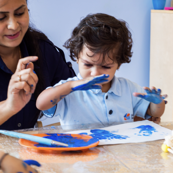 Children during learning time at Little Lantern