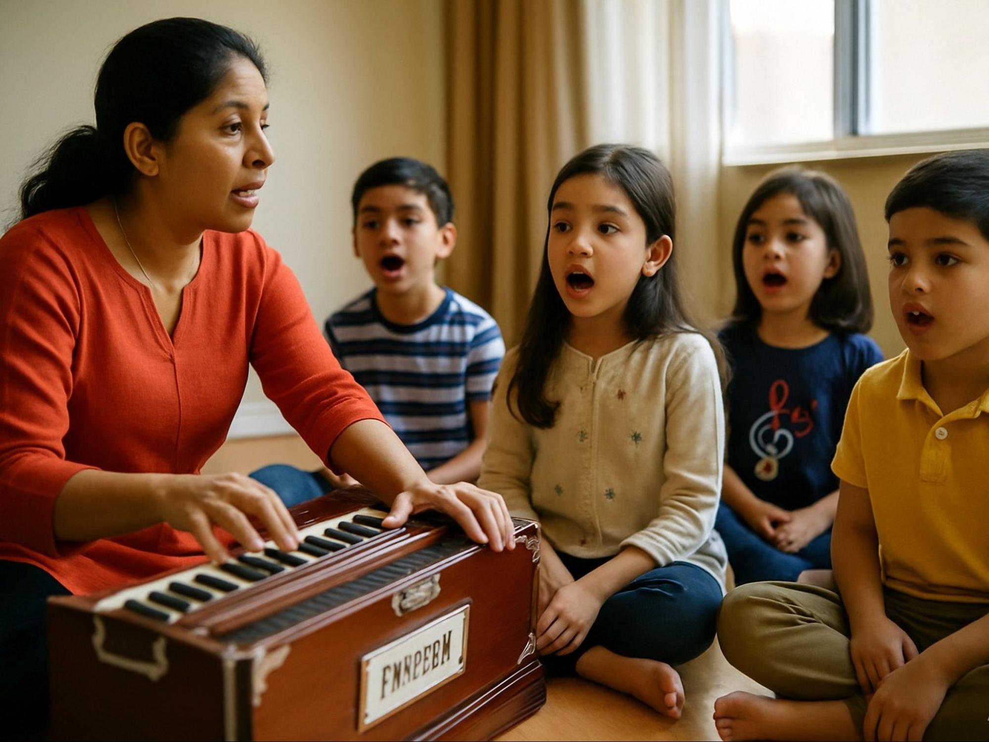 Vocal music class at Little Lantern Activity Hub